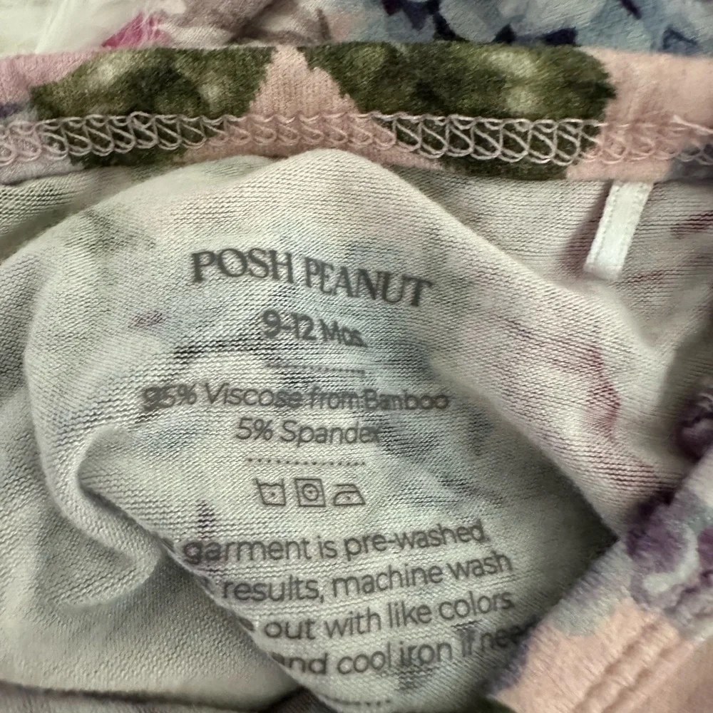 Posh Peanut Monroe Ruffled Capsleeve‎ 1pc Romper 9-12m